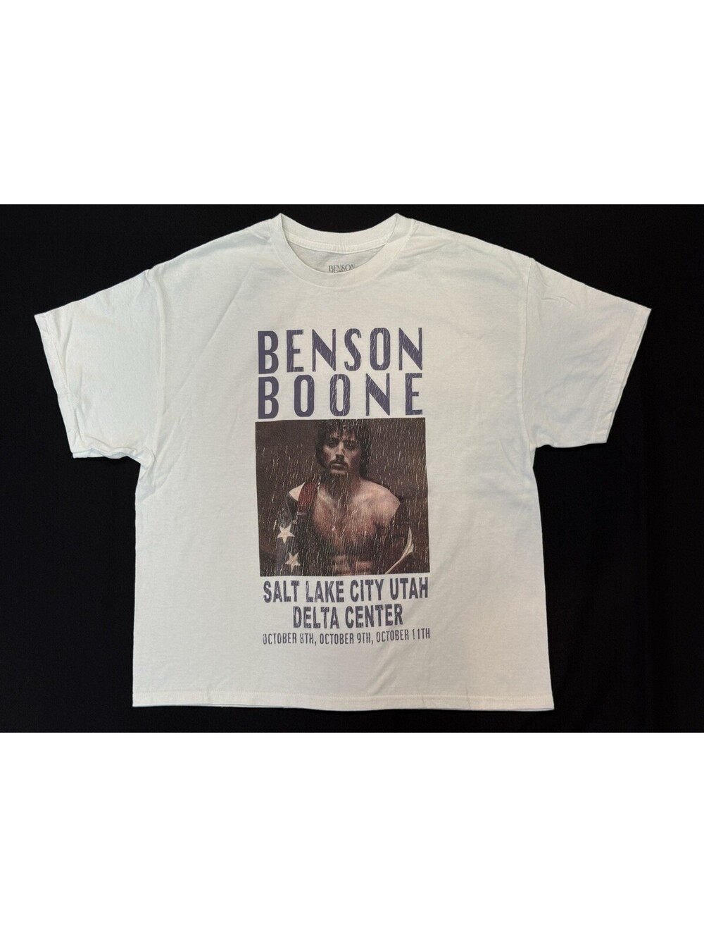 New Licensed Benson Boone Tour Shirt -  Salt Lake City Utah Delta- Women’s Large